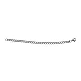 8.25 Stainless Steel Gun Metal IP Plated 4.5mm Curb Bracelet